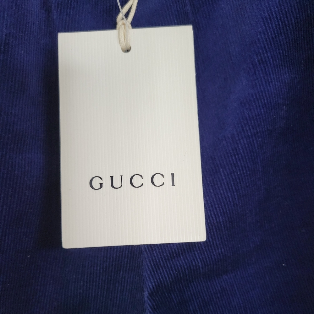 Gucci kids corduroy pants navy blue NWT 24 months - Picture 5 of 5